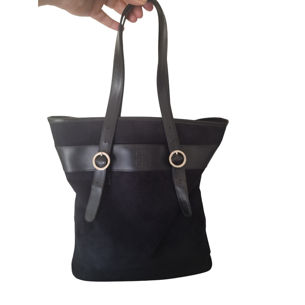 Givenchy Parfums Large Black Tote Bag with Shoulder Strap PVC